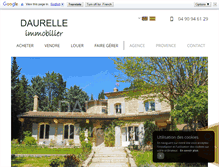 Tablet Screenshot of daurelleimmobilier.com